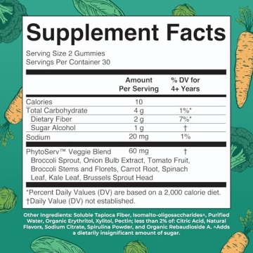 MaryRuth's Super Greens Gummies | Vegan & Sugar Free | 60 Count