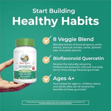 MaryRuth's Super Greens Gummies | Vegan & Sugar Free | 60 Count