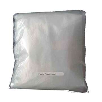 Fitted Plastic Reusable Waterproof Massage Table Cover Sheet - 4 mils Thick