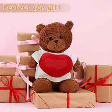 18 Pcs Sublimation Blank Bear Shirts for Customization