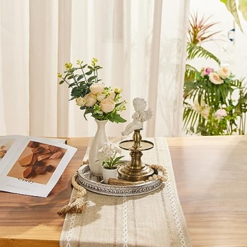 SimpleArt Wooden Coffee Table Tray for Rustic Home Decor