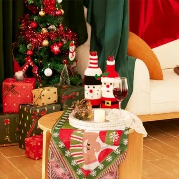 SimpleArt Wooden Coffee Table Tray for Rustic Home Decor