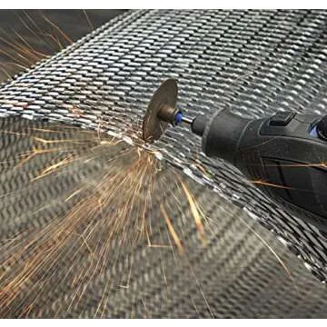 Dremel EZ406-02, EZ - Lock Starter Kit, 1 1/2-Inch (38.1 mm) Wheel Diameter, 5 Piece Fiberglass Reinforced Cut-Off Wheels and EZ402 Mandrel Included, Rotary Tool Cutting Disc Accessories