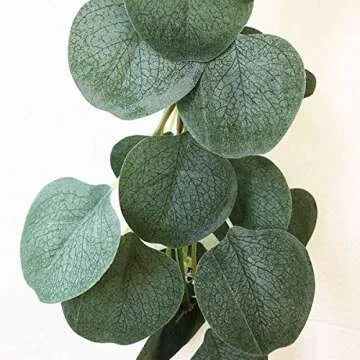 Sunm Boutique Artificial Eucalyptus Vines Faux Eucalyptus Plant Leaves Garland String in Green Indoor Outdoor Wedding Decor Jungle Party Greenery Crowns Wreath