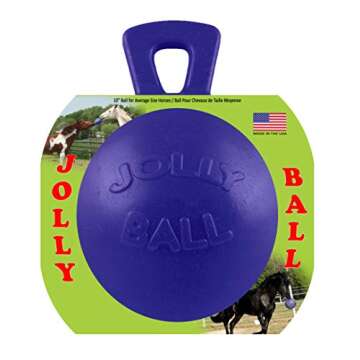 Horsemen's Pride 10" Jolly Ball Horse Toy, Blue, XLARGE, All Breed Sizes