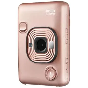 Fujifilm Instax Mini Liplay Hybrid Instant Camera - Blush Gold