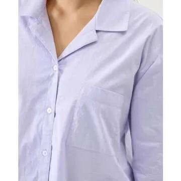 Florence by Mills Women's Long Sleeve Sleep Shirt - Lavender