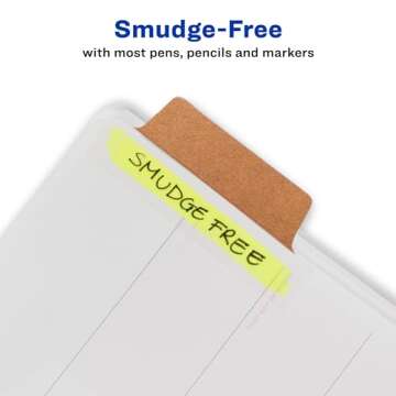 Avery Margin Ultra Tabs, 2.5" x 1", 2-Side Writable, Assorted Metallic, 24 Repositionable Page Tabs (74786)