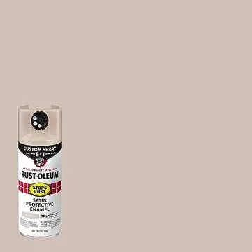 Rust-Oleum 376879 Stops Rust Custom Spray 5-in-1 Spray Paint, 12 oz, Satin French Beige