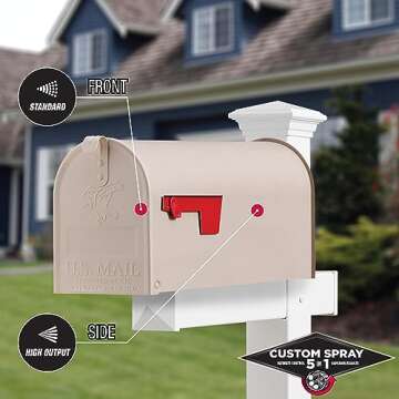 Rust-Oleum 376879 Stops Rust Custom Spray 5-in-1 Spray Paint, 12 oz, Satin French Beige