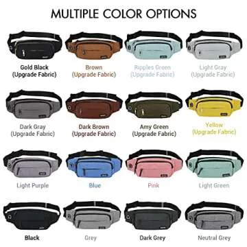 SINNO Fashionable Waterproof Fanny Pack for All Occasions