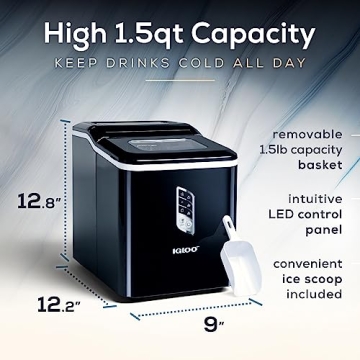 Igloo Automatic Ice Maker 26 lbs/24hrs Self-Cleaning