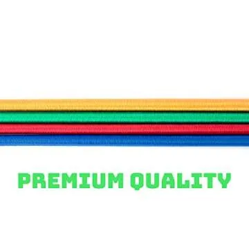 Bungee Cord Assortment - Premium 16 Piece Set with Plastic Coated Metal Hooks