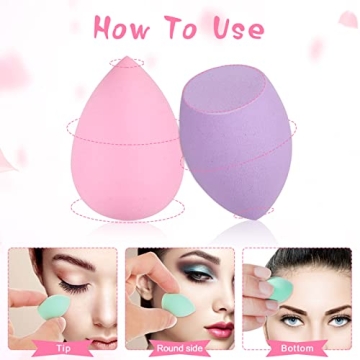 40pcs Mini Makeup Sponge Set Multi-Colored Super Soft Beauty Blenders