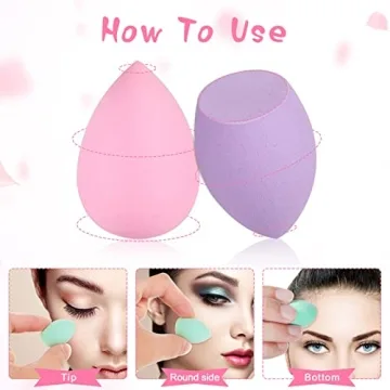 40pcs Mini Makeup Sponge Set Multi-Colored Super Soft Beauty Blenders