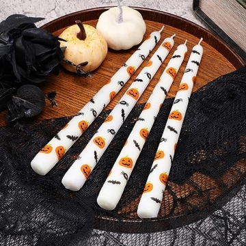 Tuitessine Halloween Taper Candles 10 Inch Candlestick Set