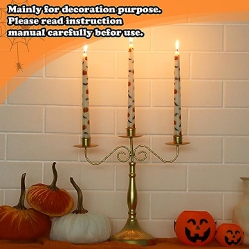 Tuitessine Halloween Taper Candles 10 Inch Candlestick Set