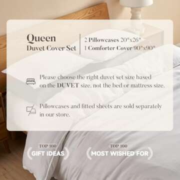 DAPU Linen Duvet Cover Set - Soft, Durable, Breathable