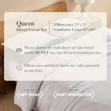 DAPU Linen Duvet Cover Set - Soft, Durable, Breathable