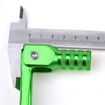 HIAORS CNC Aluminum Folding Gear Shift Shifter Lever for CRF50 CRF70 CRF XR50 XR70 TRX70 TRX90 S65 Sport SSR 125 50cc 110cc 125cc Thumpstar Explorer Atomic Apollo Xmotos Dirt Pit Bike Green