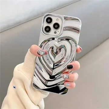 Yebowe Luxury 3D Heart Case for iPhone 13 Pro Max
