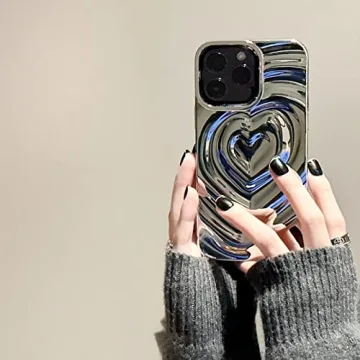 Yebowe Luxury 3D Heart Case for iPhone 13 Pro Max