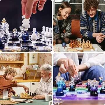 LET'S RESIN Chess Molds Set for Creative DIY Chess Sets