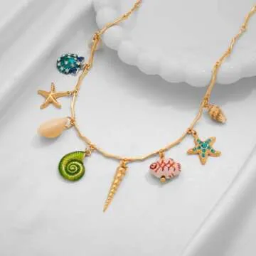 Stylish Ocean-Themed Sea Shell Necklace for Women