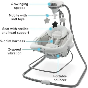 Graco DuetConnect LX Seat & Bouncer, Redmond