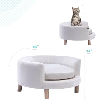 Elegant Dog Couch for Small to Medium Pets