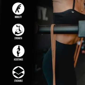 Durable 4KOR Fitness Resistance Loop Bands for Workouts