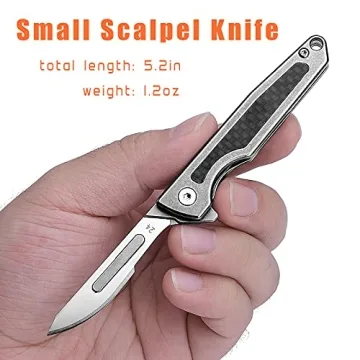 Compact ITOKEY Titanium Folding Scalpel with Replaceable Blades