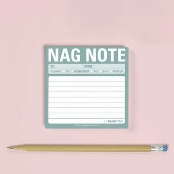 Knock Knock Nag Note Sticky Notes - Witty Reminder Pads