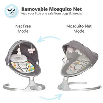 Dream On Me Zazu Swing: Bluetooth & Remote-Controlled Comfort