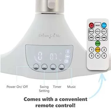 Dream On Me Zazu Swing: Bluetooth & Remote-Controlled Comfort