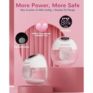 Mammanuwa Electric Breast Pump - Lightweight, Portable, Hands-Free with Baby Mouth Technology - BPA-...