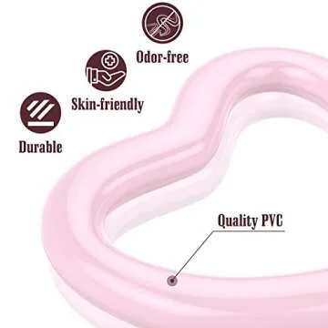 MoKo Heart-Shaped Float for Pool Parties and More
