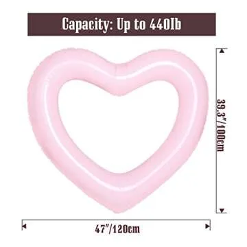 MoKo Heart-Shaped Float for Pool Parties and More