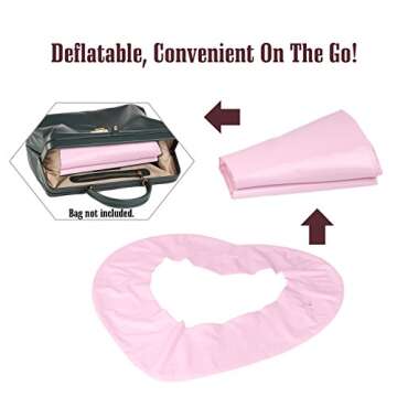 MoKo Inflatable Pool Floats for Adults, Clearance Bachelorette Party Decorations Heart Shaped Swim Ring Summer Swimming Tube Water Fun Beach Wedding Pool Toys Swimming Circle, Pink