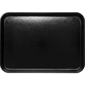 Carlisle FoodService Products CFS 1318FMT309 Food Service Display Tray, 13" x 18", Black (Pack of 12)