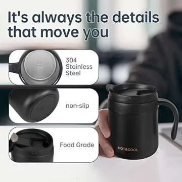 IDOKER Insulated Coffee Mug - Perfect Thermal Beverage Solution