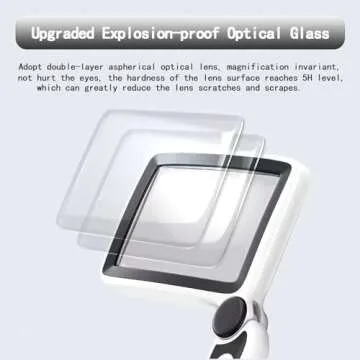 Rechargeable Magnifying Glass with Light for Reading