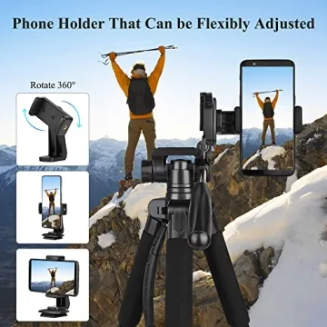 Heavy Duty VICTIV 74” Camera Tripod for DSLR & Phone