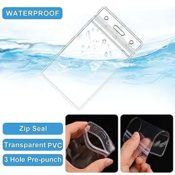 100 Pack Clear Luggage Tags for Travel and Office Needs