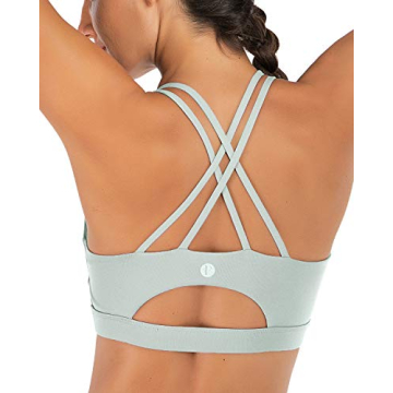 RUNNING GIRL Sports Bras for Women - Stylish Strappy Back Supportive Bra