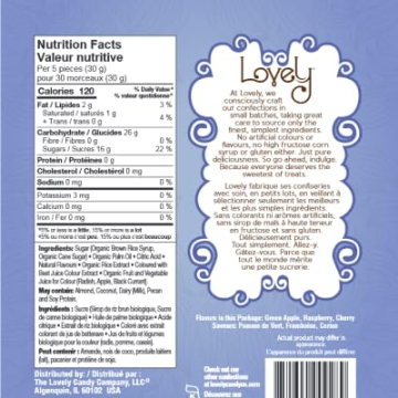 Lovely Candy Co. Vegan Sour Fruit Chews - 5oz