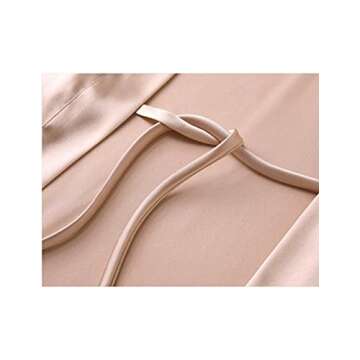HOTOUCH Silk Robes for Women Long Bridesmaid Wedding Party Satin Robes Sleepwear with Pockets