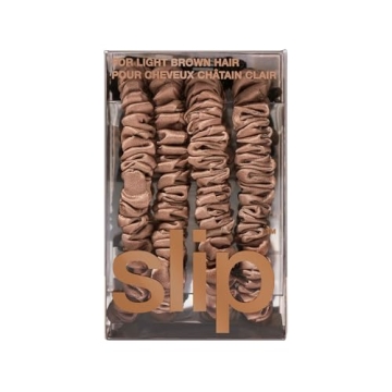 Luxurious Slip Silk Skinny Scrunchies for Hair Care