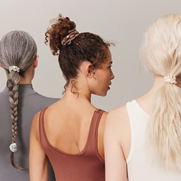 Luxurious Slip Silk Skinny Scrunchies for Hair Care