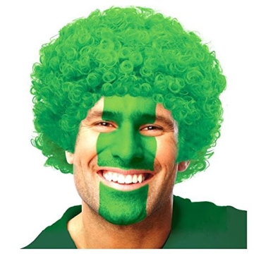 Green Curly Party Wig for Halloween and Cosplays